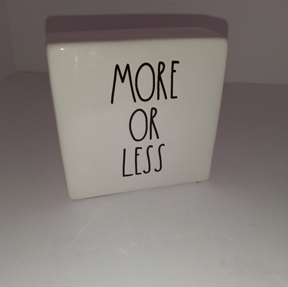 Rae Dunn More or Less / Less is More House Decor Living Room Decor - Picture 2 of 12